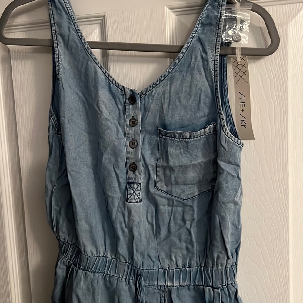 Brand New! Chambray Jumpsuit! She+Sky